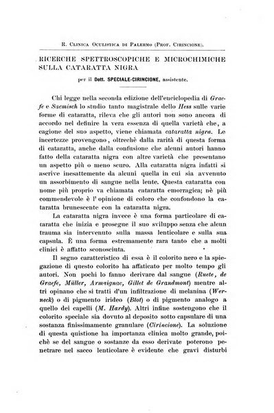 La Clinica oculistica periodico mensile per i medici pratici