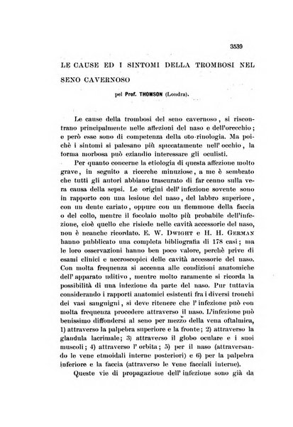 La Clinica oculistica periodico mensile per i medici pratici