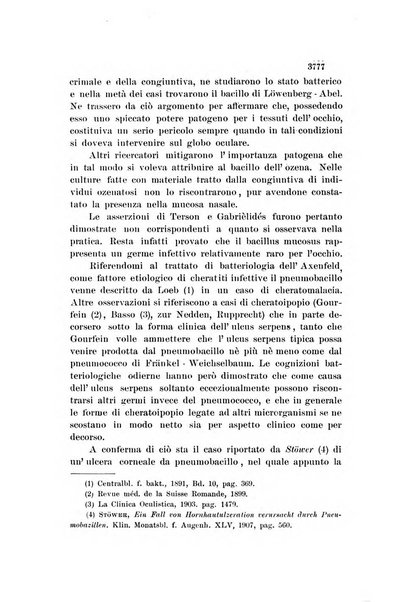 La Clinica oculistica periodico mensile per i medici pratici