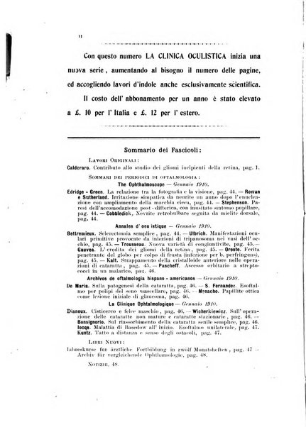 La Clinica oculistica periodico mensile per i medici pratici