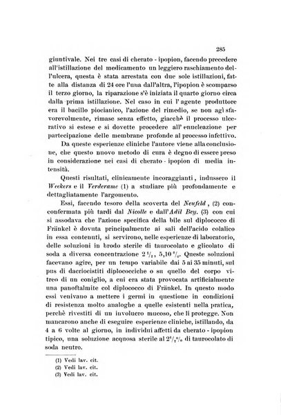 La Clinica oculistica periodico mensile per i medici pratici