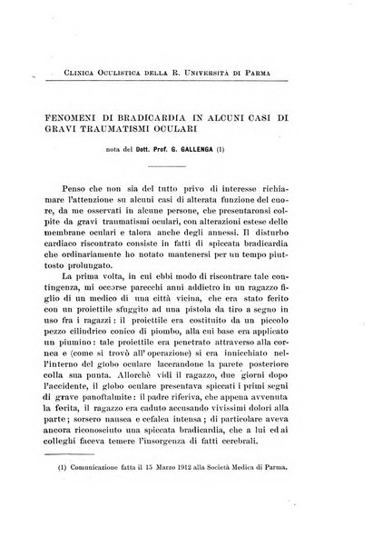 La Clinica oculistica periodico mensile per i medici pratici