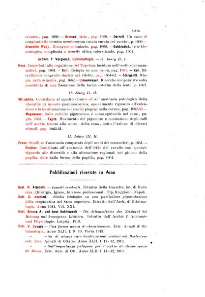 La Clinica oculistica periodico mensile per i medici pratici