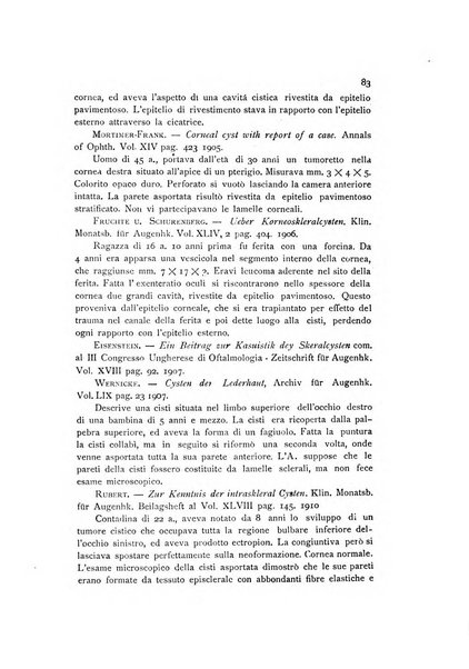 La Clinica oculistica periodico mensile per i medici pratici