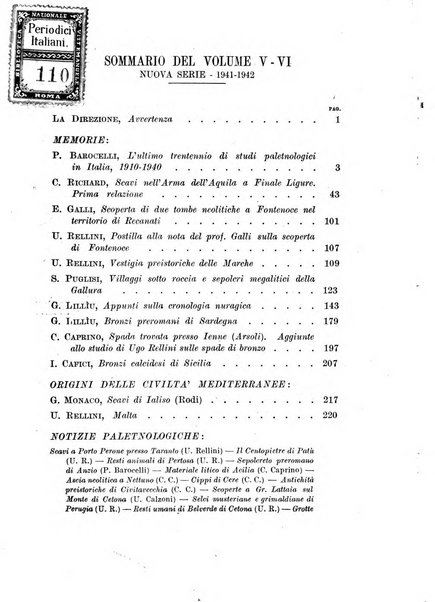 Preistoria bullettino di paletnologia italiana