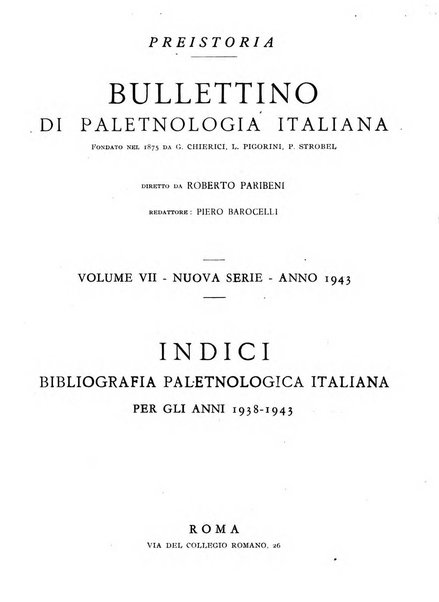 Preistoria bullettino di paletnologia italiana