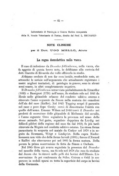 Archivio scientifico della Reale Società nazionale veterinaria