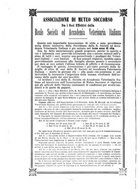 Archivio scientifico della Reale Società nazionale veterinaria