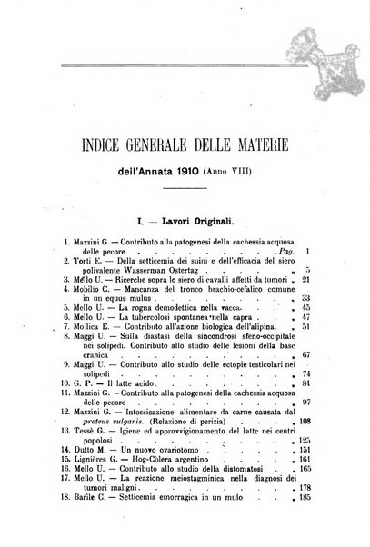 Archivio scientifico della Reale Società nazionale veterinaria