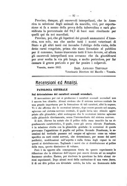 Archivio scientifico della Reale Società nazionale veterinaria