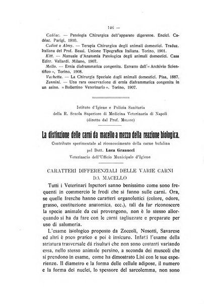 Archivio scientifico di medicina veterinaria