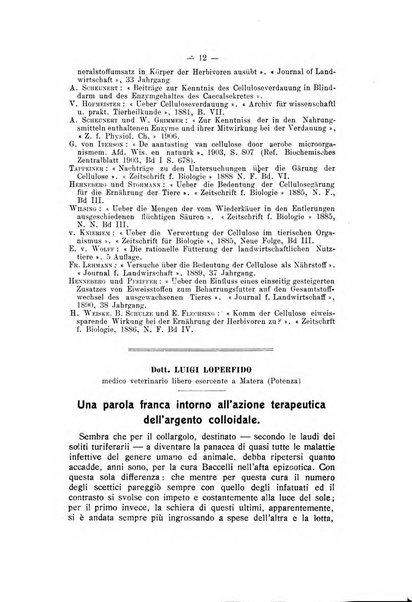 Archivio scientifico di medicina veterinaria