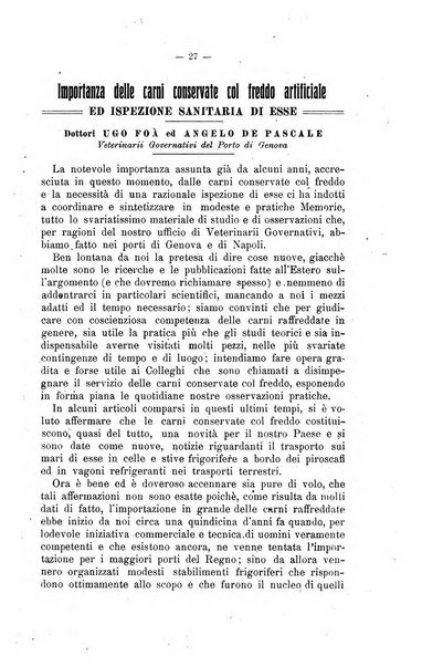 Archivio scientifico di medicina veterinaria