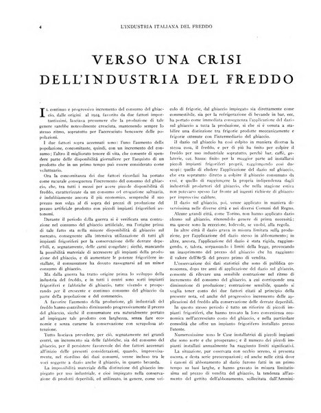 L'industria italiana del freddo periodico mensile, scientifico, tecnico, economico, sindacale