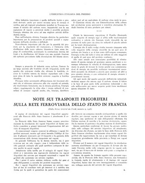 L'industria italiana del freddo periodico mensile, scientifico, tecnico, economico, sindacale