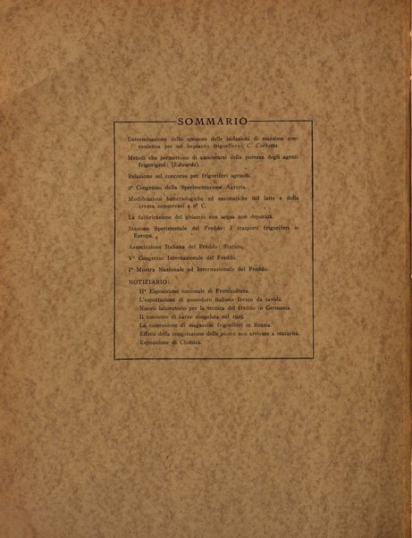 L'industria italiana del freddo periodico mensile, scientifico, tecnico, economico, sindacale