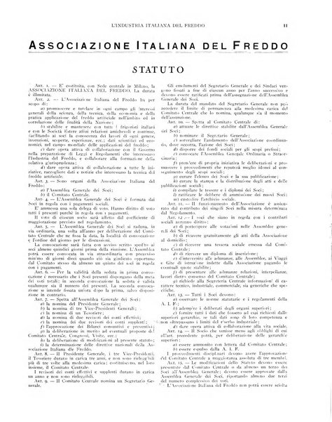 L'industria italiana del freddo periodico mensile, scientifico, tecnico, economico, sindacale