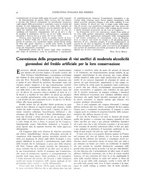 L'industria italiana del freddo periodico mensile, scientifico, tecnico, economico, sindacale