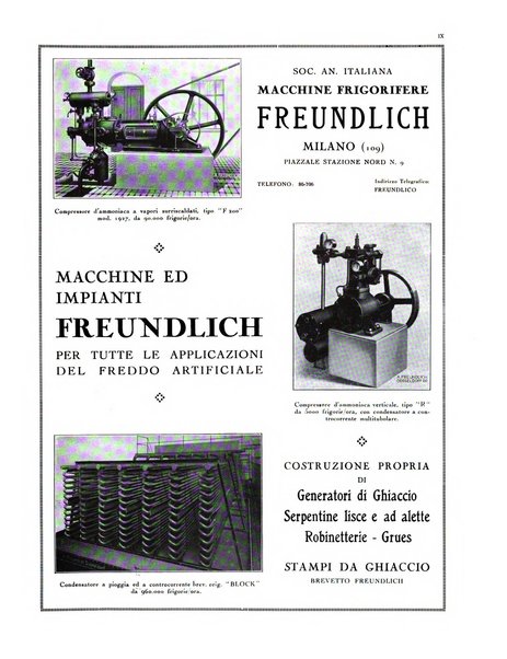 L'industria italiana del freddo periodico mensile, scientifico, tecnico, economico, sindacale