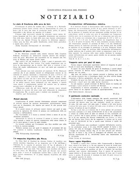 L'industria italiana del freddo periodico mensile, scientifico, tecnico, economico, sindacale