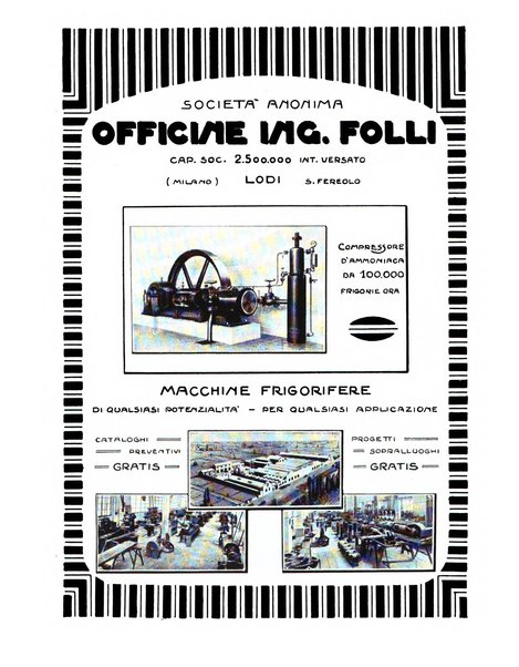 L'industria italiana del freddo periodico mensile, scientifico, tecnico, economico, sindacale