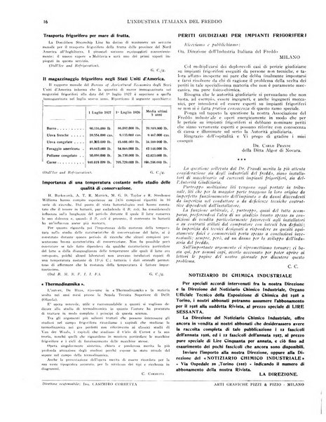 L'industria italiana del freddo periodico mensile, scientifico, tecnico, economico, sindacale