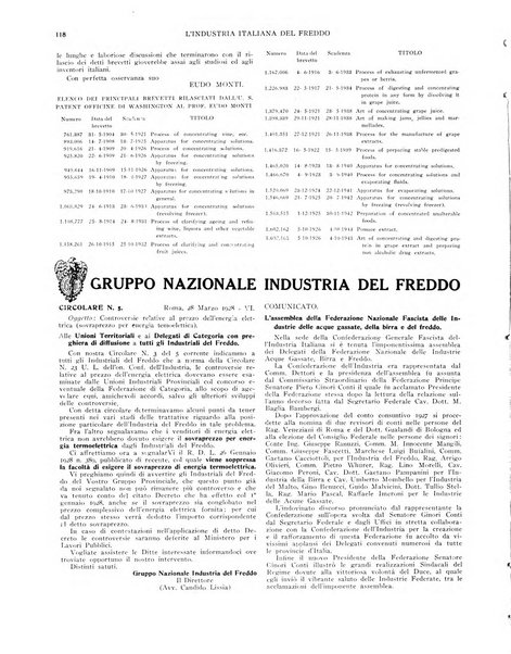 L'industria italiana del freddo periodico mensile, scientifico, tecnico, economico, sindacale