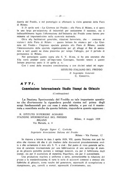 L'industria italiana del freddo periodico mensile, scientifico, tecnico, economico, sindacale