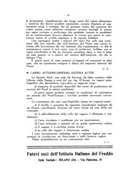 L'industria italiana del freddo periodico mensile, scientifico, tecnico, economico, sindacale