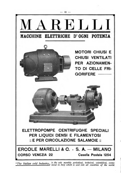 L'industria italiana del freddo periodico mensile, scientifico, tecnico, economico, sindacale