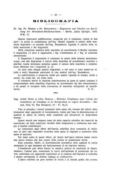 L'industria italiana del freddo periodico mensile, scientifico, tecnico, economico, sindacale