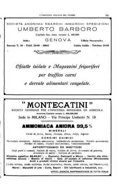 L'industria italiana del freddo periodico mensile, scientifico, tecnico, economico, sindacale