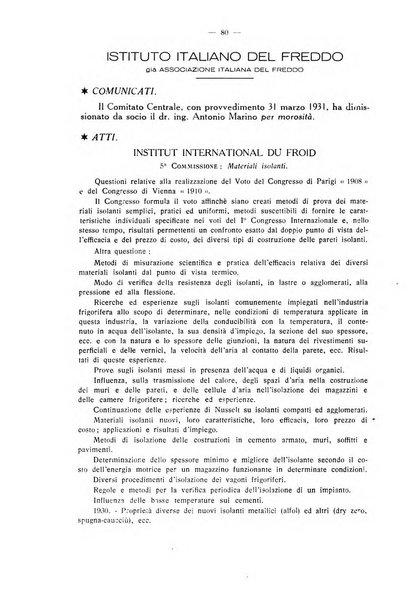 L'industria italiana del freddo periodico mensile, scientifico, tecnico, economico, sindacale