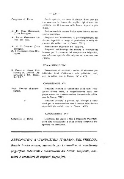 L'industria italiana del freddo periodico mensile, scientifico, tecnico, economico, sindacale