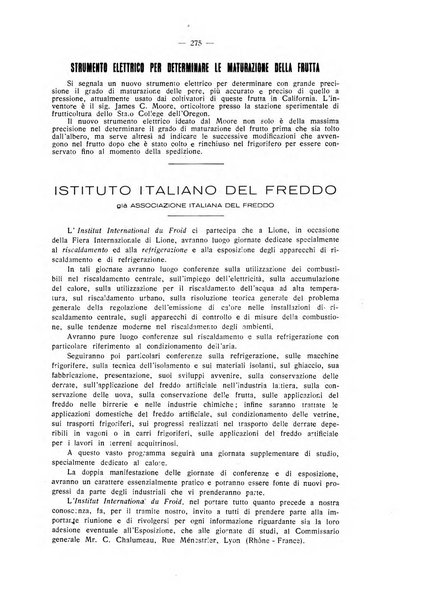 L'industria italiana del freddo periodico mensile, scientifico, tecnico, economico, sindacale