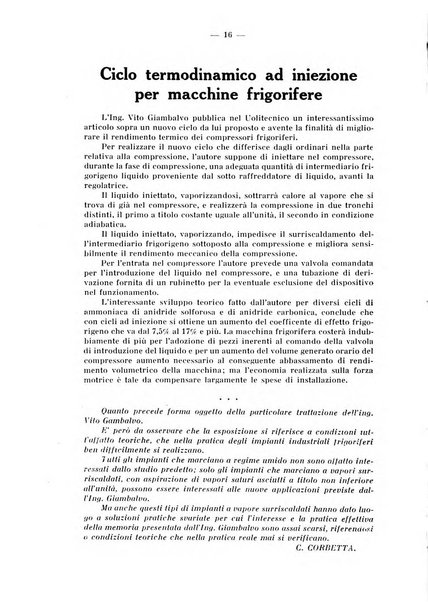 L'industria italiana del freddo periodico mensile, scientifico, tecnico, economico, sindacale