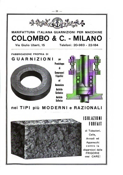 L'industria italiana del freddo periodico mensile, scientifico, tecnico, economico, sindacale