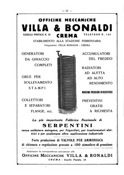 L'industria italiana del freddo periodico mensile, scientifico, tecnico, economico, sindacale