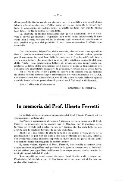 L'industria italiana del freddo periodico mensile, scientifico, tecnico, economico, sindacale