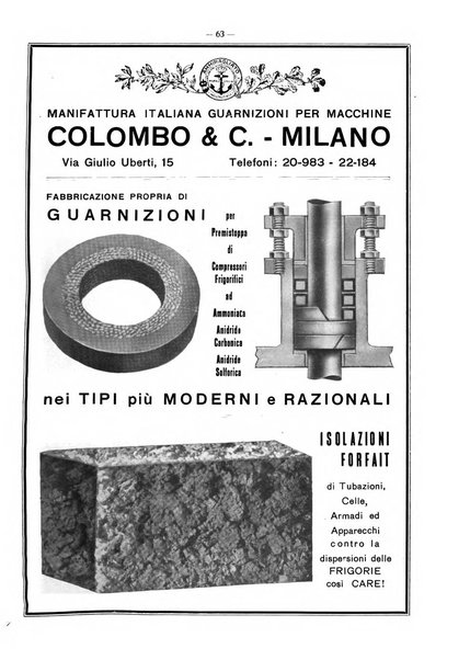 L'industria italiana del freddo periodico mensile, scientifico, tecnico, economico, sindacale