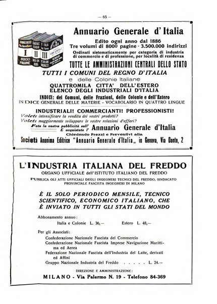 L'industria italiana del freddo periodico mensile, scientifico, tecnico, economico, sindacale