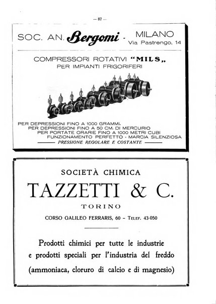 L'industria italiana del freddo periodico mensile, scientifico, tecnico, economico, sindacale