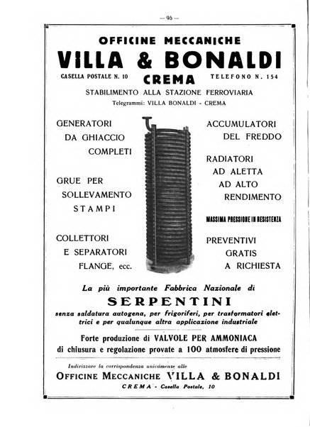 L'industria italiana del freddo periodico mensile, scientifico, tecnico, economico, sindacale