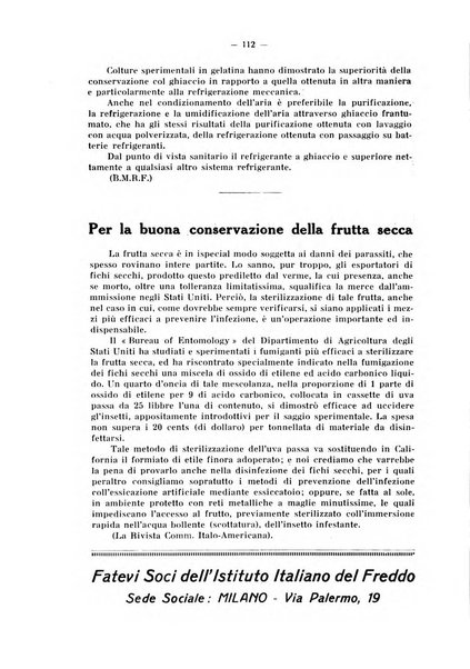 L'industria italiana del freddo periodico mensile, scientifico, tecnico, economico, sindacale