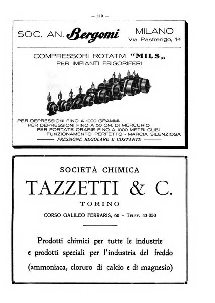 L'industria italiana del freddo periodico mensile, scientifico, tecnico, economico, sindacale