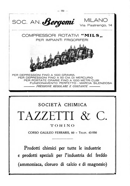 L'industria italiana del freddo periodico mensile, scientifico, tecnico, economico, sindacale