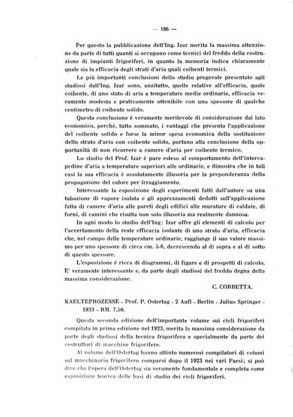 L'industria italiana del freddo periodico mensile, scientifico, tecnico, economico, sindacale