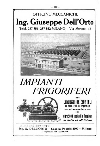 L'industria italiana del freddo periodico mensile, scientifico, tecnico, economico, sindacale