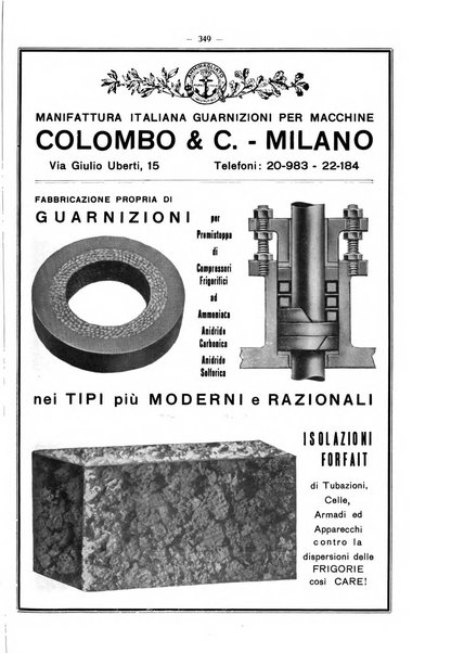 L'industria italiana del freddo periodico mensile, scientifico, tecnico, economico, sindacale