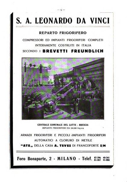 L'industria italiana del freddo periodico mensile, scientifico, tecnico, economico, sindacale